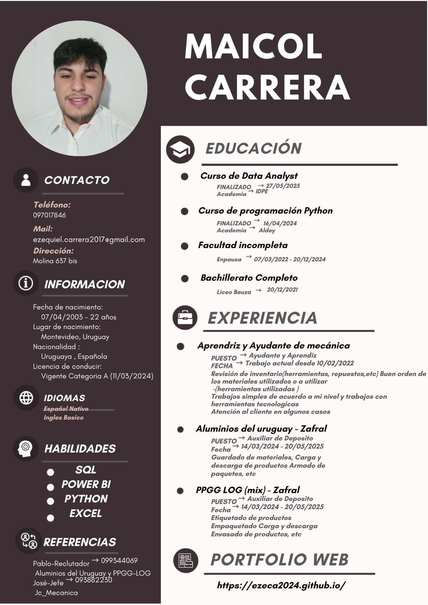 Currículum Vitae